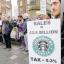 Durham Advertiser: A scene from last month's protest Durham Advertiser: A scene from last month's protest